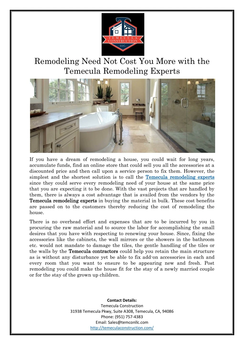 remodeling need not cost you more with