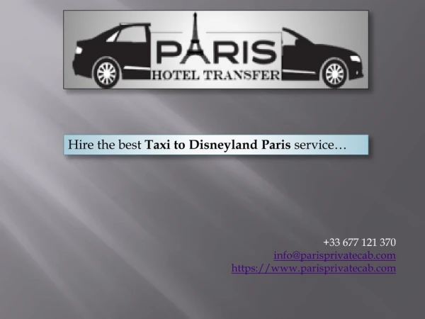 Shuttle to Disneyland Paris, Paris Disney Shuttle