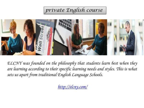 private English course
