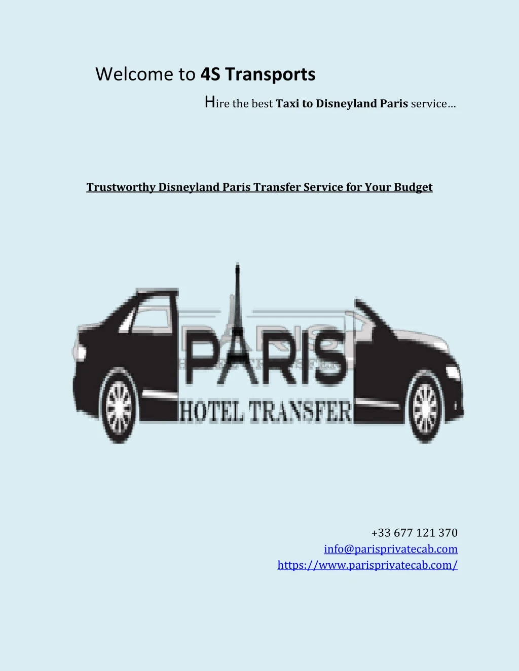 welcome to 4s transports h ire the best taxi