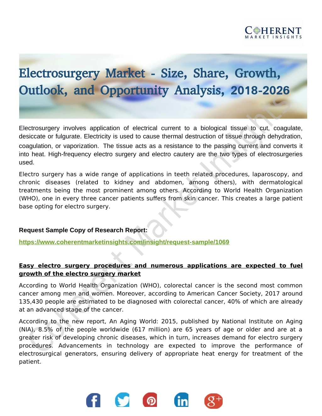 electrosurgery market size share growth