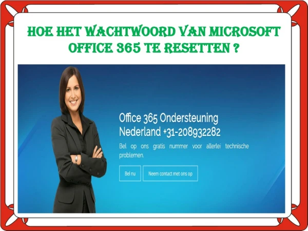 Hoe het wachtwoord van Microsoft Office 365 te resetten?