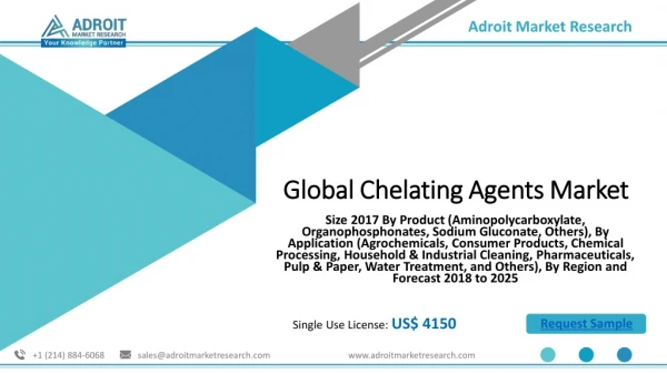 Global Chelating Agents Market Size, Share & Global Forecast 2018-2025