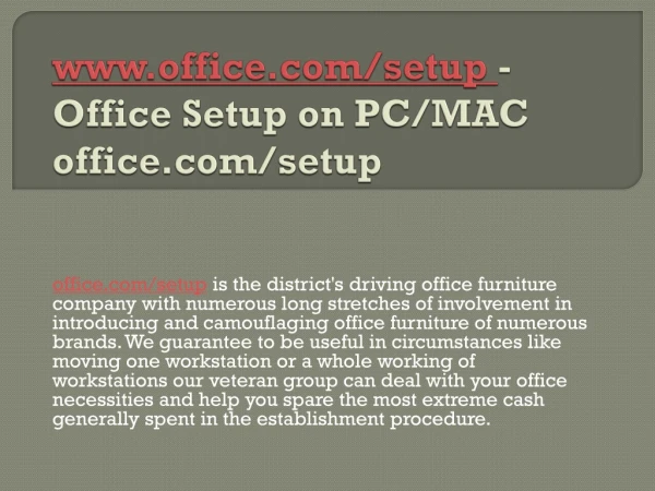 www office com setup office setup on pc mac office com setup