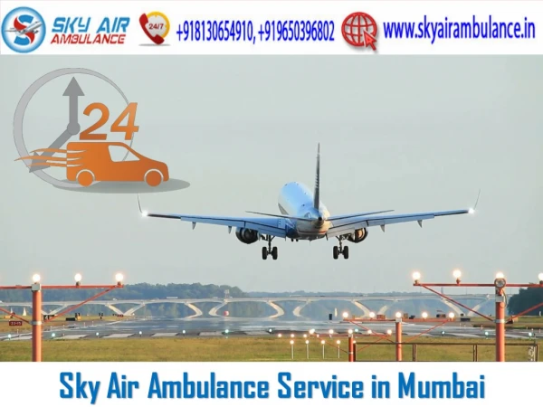 Choose Air Ambulance Services in Mumbai with Evolved Medical Aid