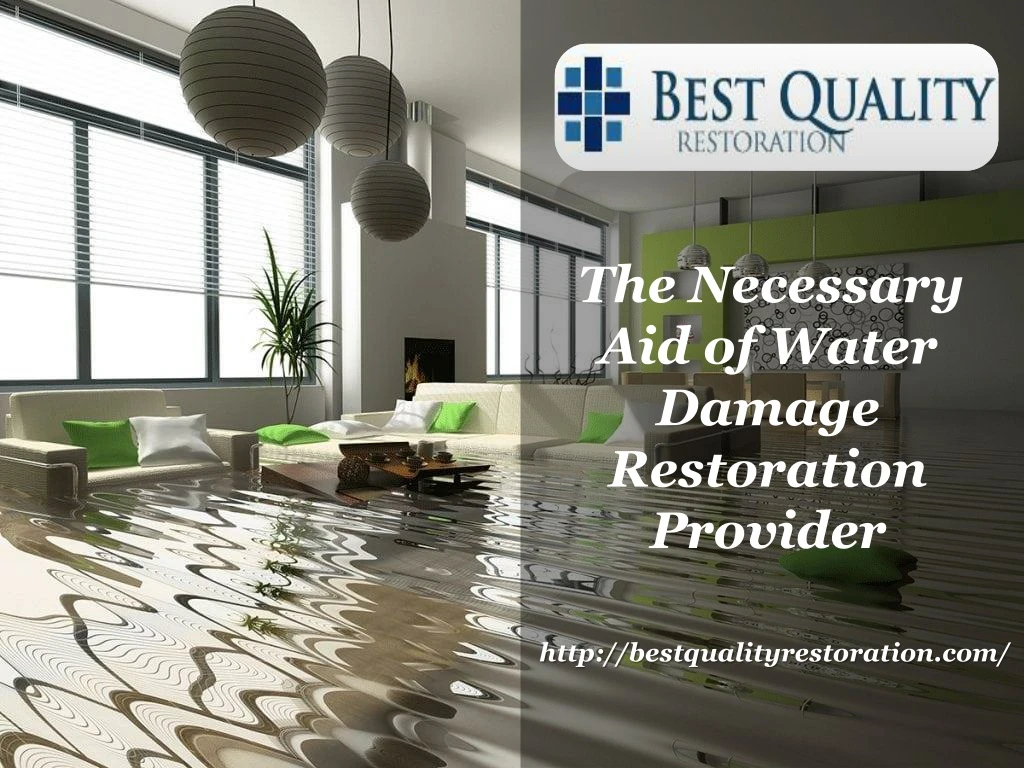 the necessary aid of water damage restoration