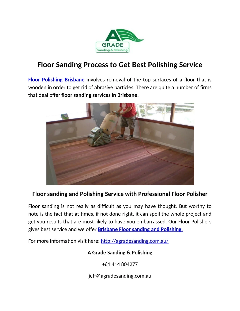 floor sanding process to get best polishing