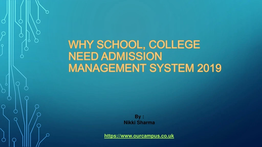 why school college need admission management system 2019