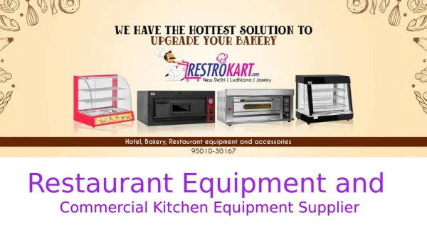 Commercial Kitchen equipment in India
