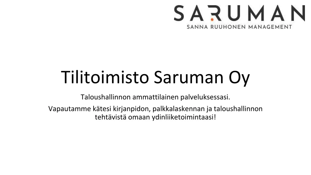 tilitoimisto saruman oy