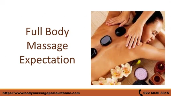 Full body massage expectations