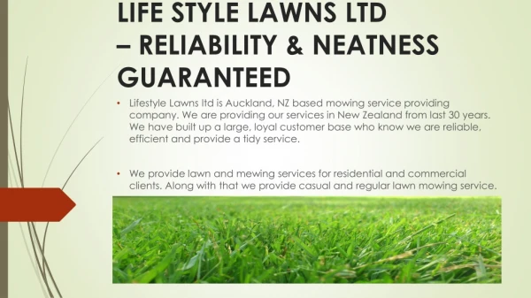 Personalised Lawn Mowing Service in South Auckland