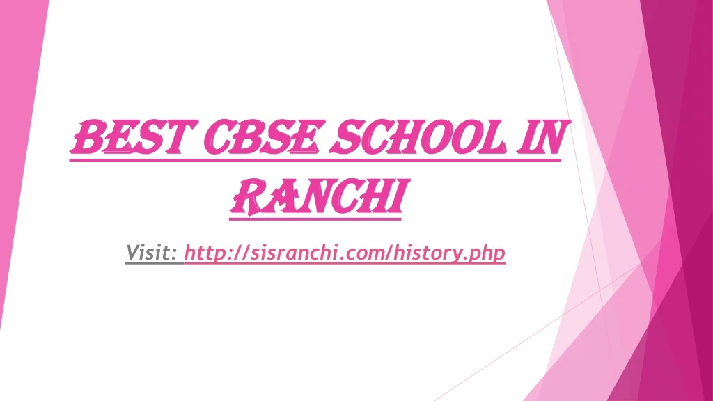 best cbse school in ranchi