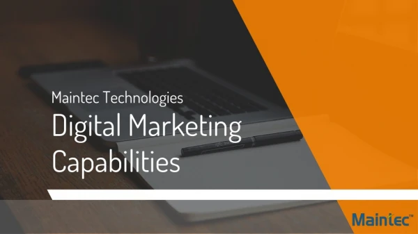 Maintec Technologies digital marketing capabilities