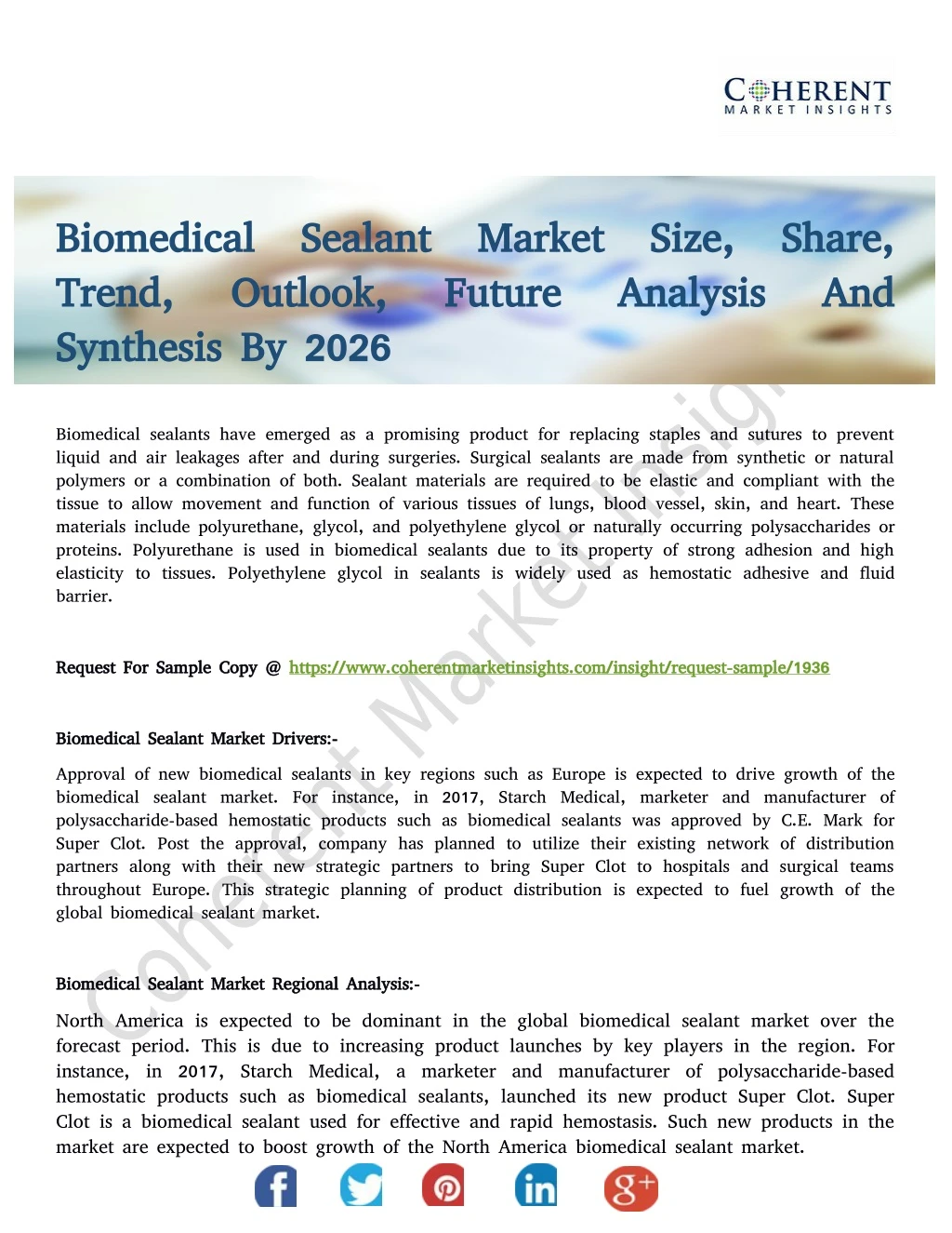 biomedical sealant biomedical sealant market size