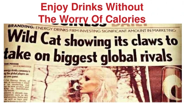 Enjoy Drinks Without The Worry Of Calories