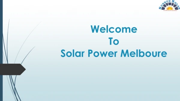 Solar Power Melbourne