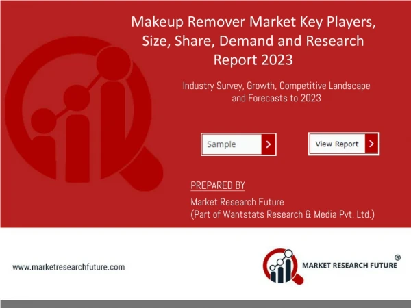 Makeup Remover Market Size and Share 2023 Sales, Production, Consumption and Segmentation