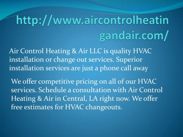 Air Conditioning Contactor Baton Rouge LA