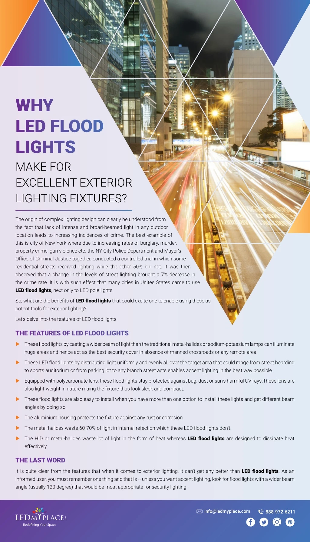 why led flood lights make for excellent exterior