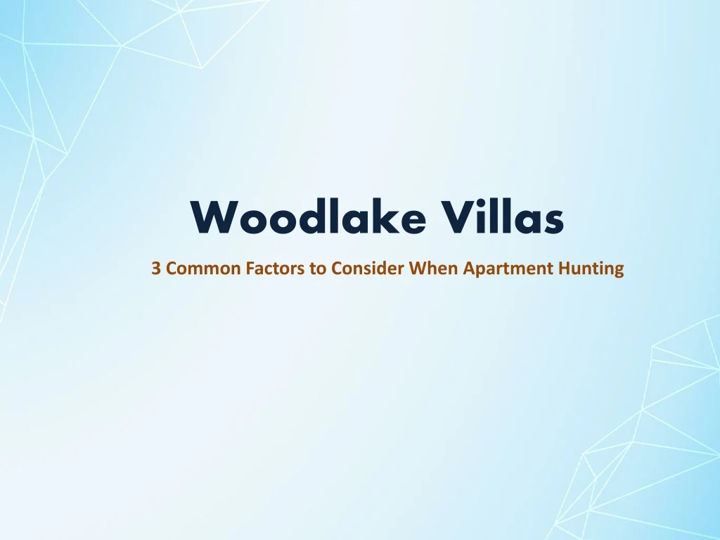 woodlake villas