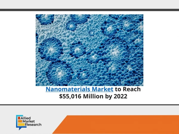Nanomaterials Market determined to grow $55,016 Million by 2022