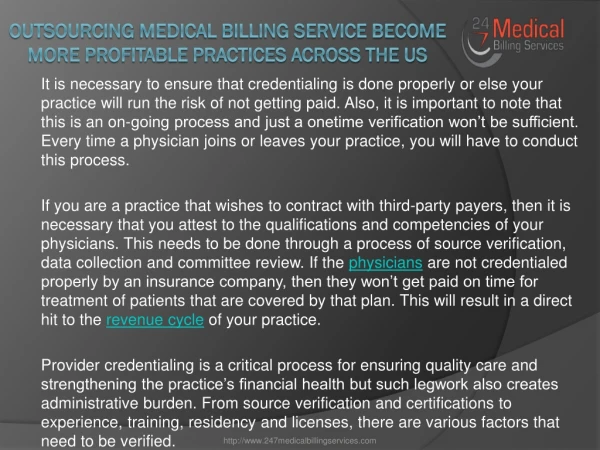 Outsourcing Medical Billing Service Become More Profitable Practices Across The US