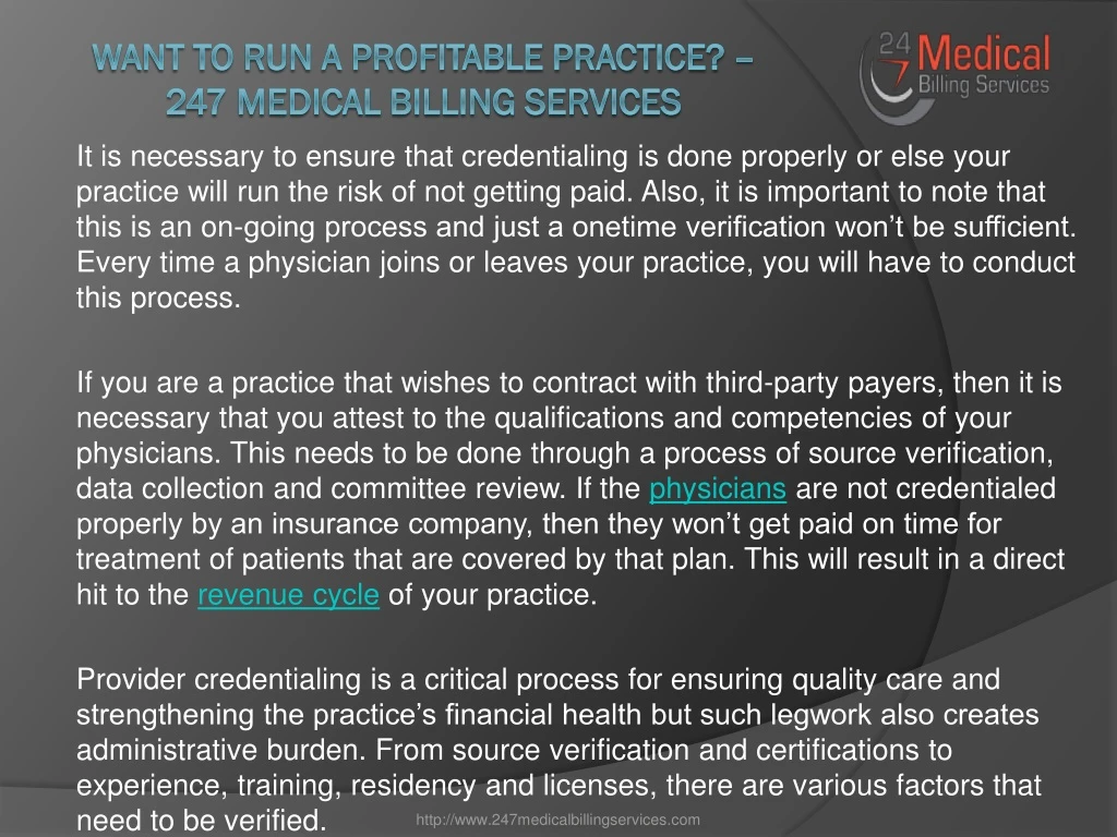 want to run a profitable practice 247 medical billing services