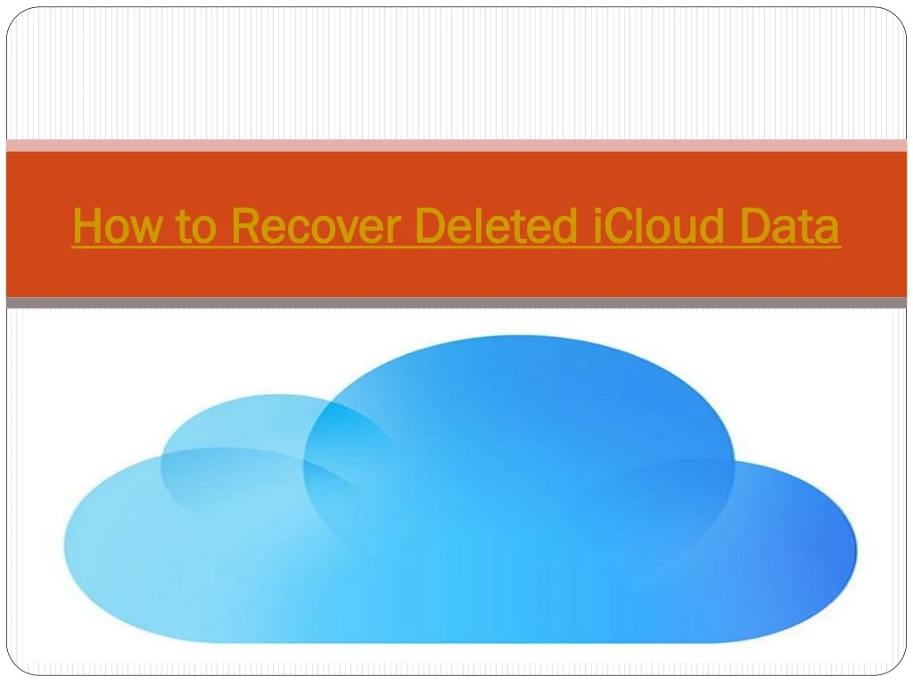 how to recover deleted icloud data