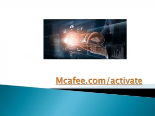 mcafee.com/activate - Download & Redeem McAfee Retail Card - slide 1
