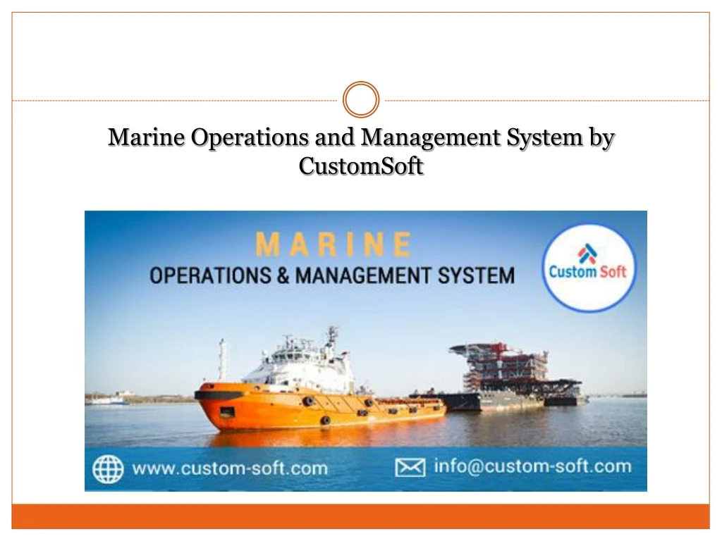 marine operations and management system by customsoft
