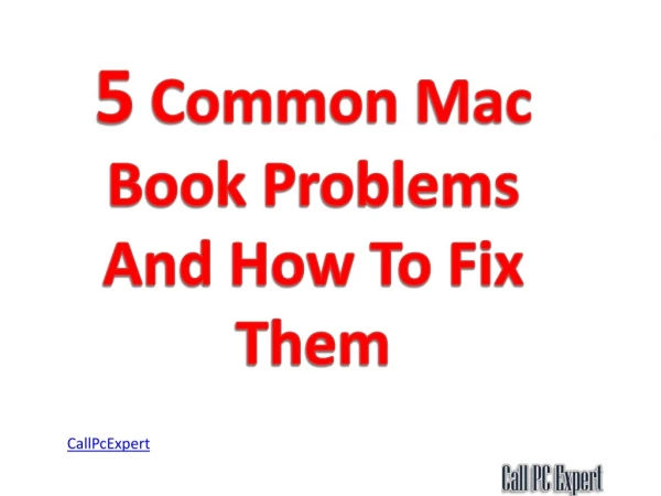 5 common Mac Book problems and how to fix them?