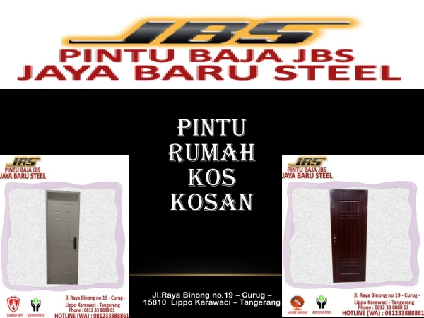 pintu rumah kos kosan