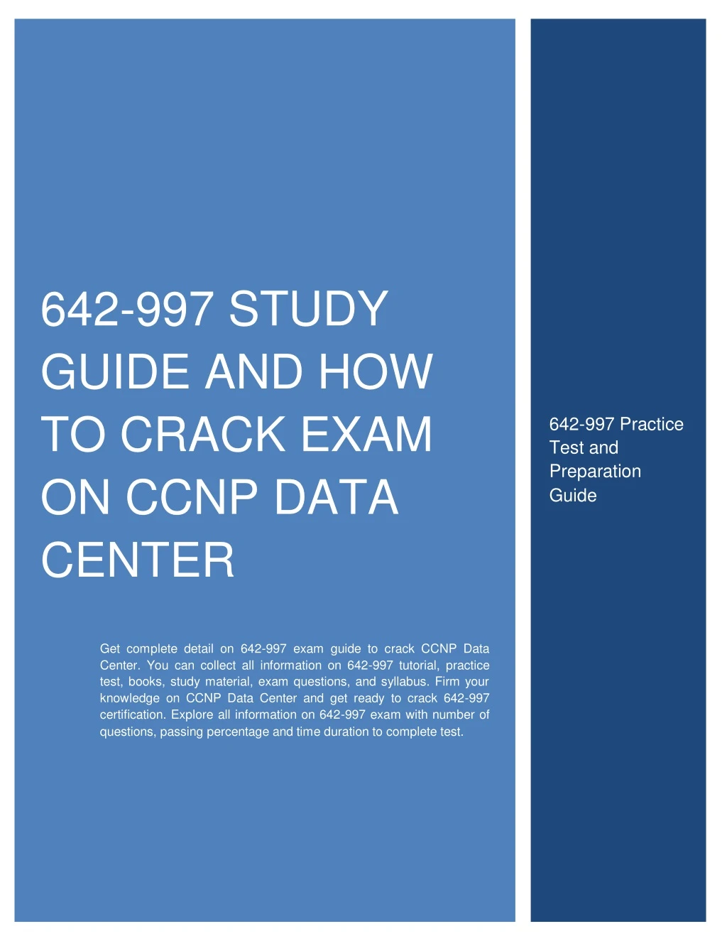642 997 study guide and how to crack exam on ccnp