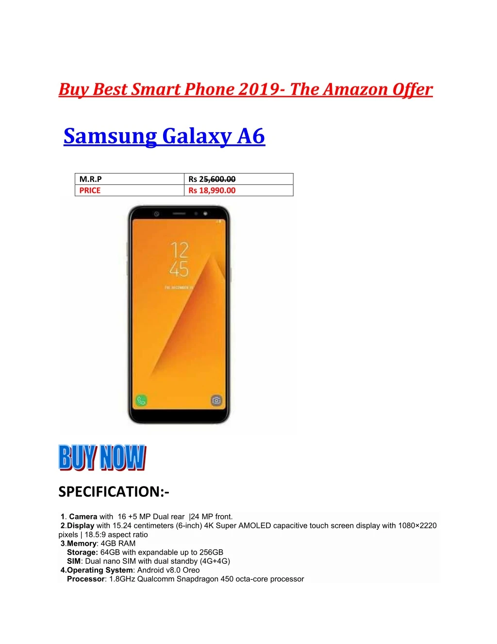 buy best smart phone 2019 the amazon offer