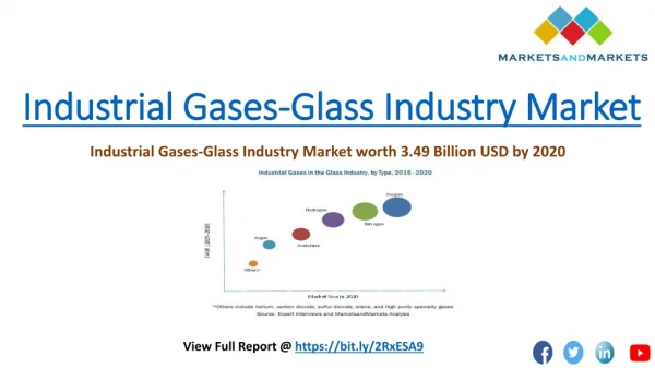 Asia-Pacific to play a key role in the market for industrial gases in the glass industry
