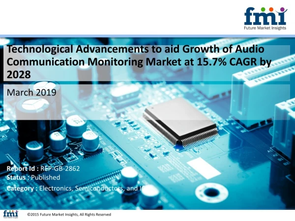 Expansion of Audio Communication Monitoring Market to Remain Consistent at 15.7% CAGR by 2028