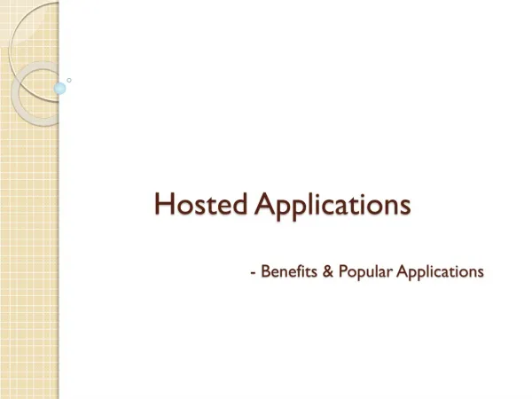 Hosted Applications by DeskPointe