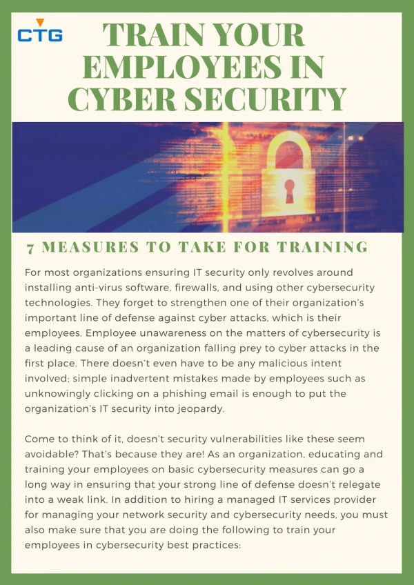 Train Your Employees in Cyber Security
