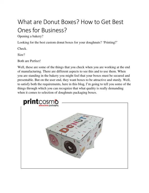 What are Donut Boxes? How to Get Best Ones for Business