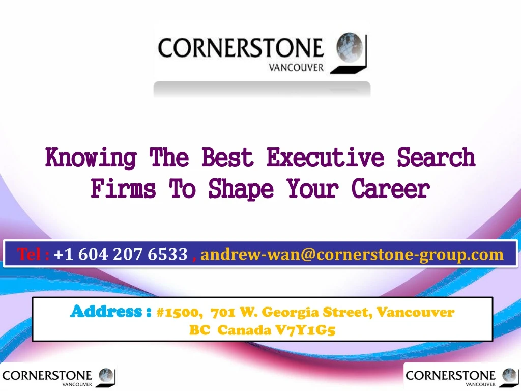 knowing the best executive search knowing