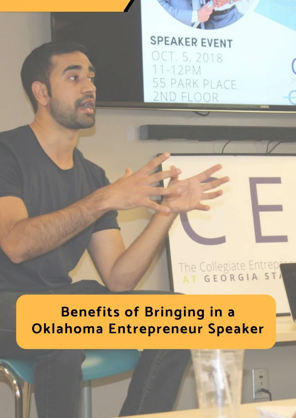 Benefits of Bringing in a Oklahoma Entrepreneur Speaker