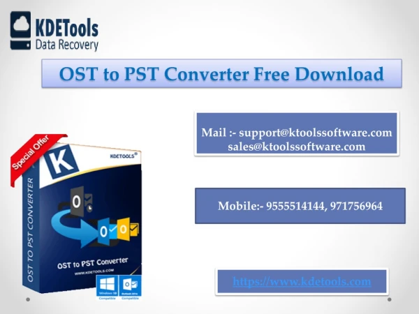OST to PST converter software