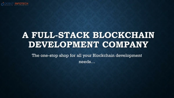 Blockchain development company USA
