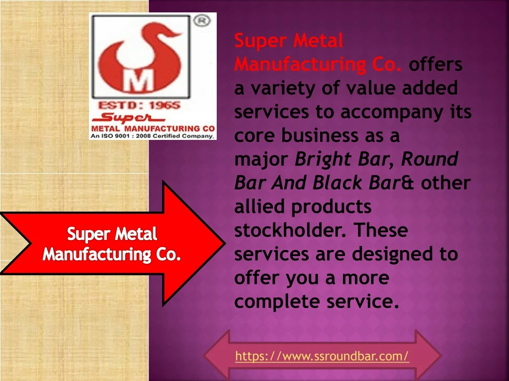 super metal manufacturing co offers a variety