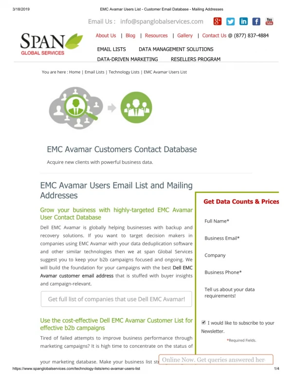 EMC Avamar Users List