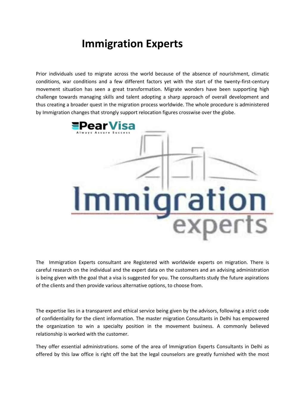 immigration experts