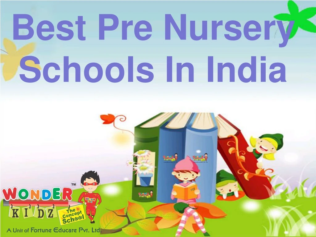 best pre nursery schools in india