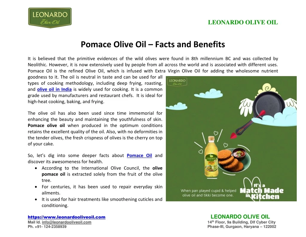 leonardo olive oil