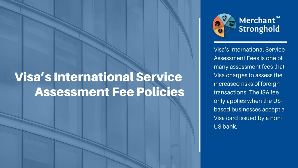 visa s international service assessment fees